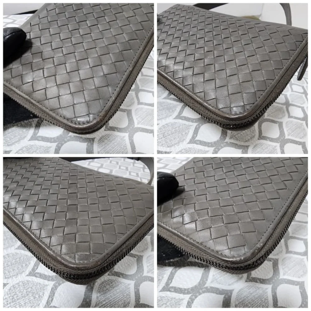 Authentic Bottega Veneta Intrecciato Leather Travel Organizer Grey - Picture 11 of 14